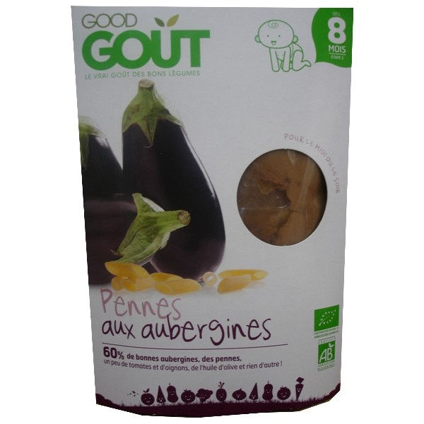 Good gout : PENNES AUX AUBERGINES ( dès 8 mois ) 190g